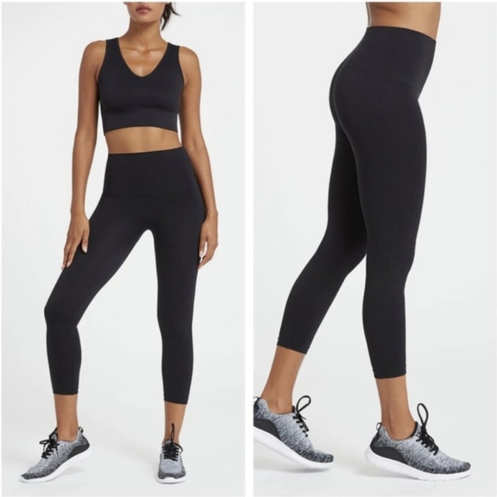 Spanx Look At Me Now Seamless Crop Leggings XL